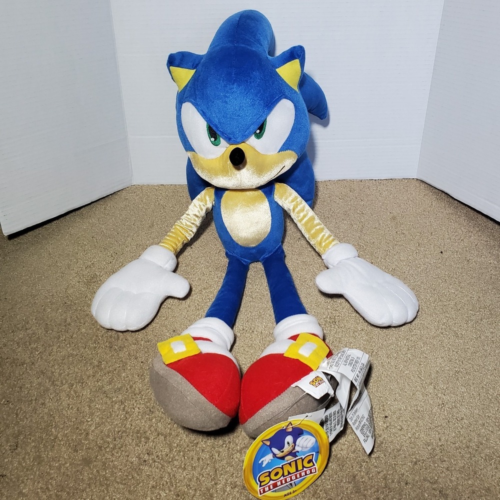 Sonic The Hedgehog 24" Jumbo Stuffed Animal Plush Pillow Large Sega Franco NWT